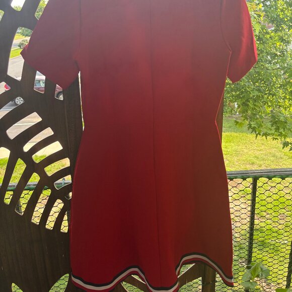 Tommy Hilfiger | Red Women's Short Sleeve Mini Dress | Size 10 (Women's US) - Picture 6 of 7